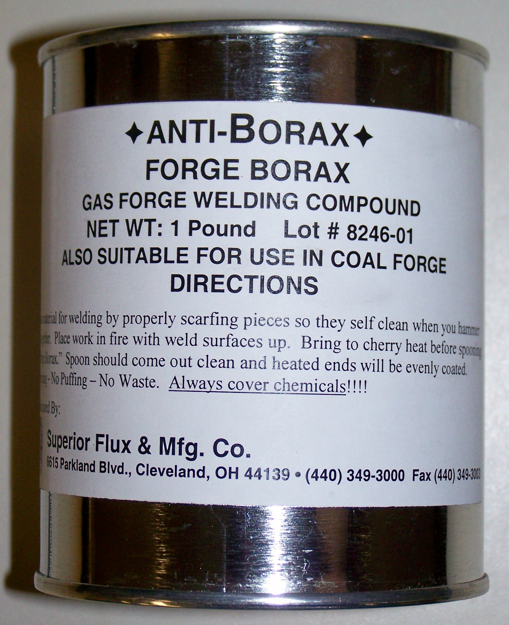 Forge Borax, 1 lb. can